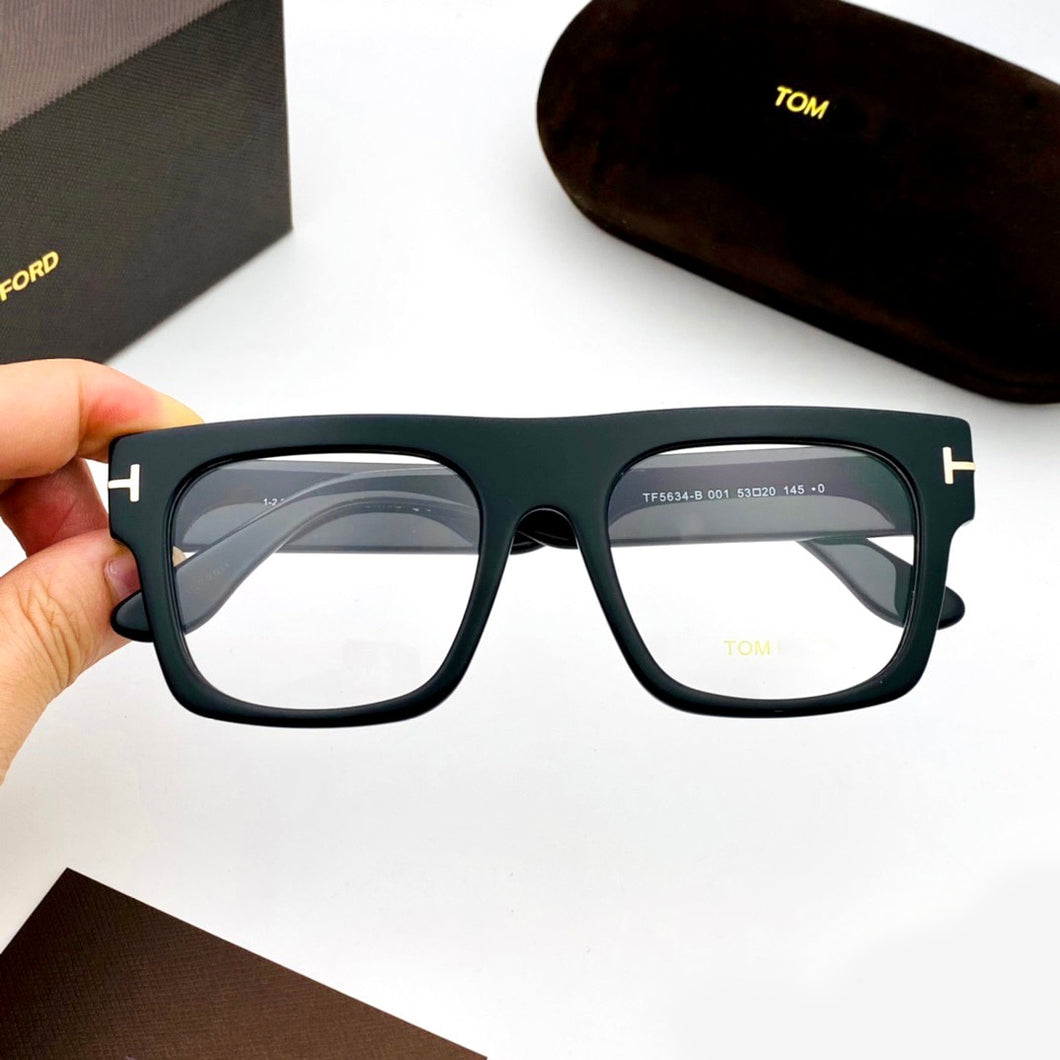 2023 Retro Tom For Optical Frame Men Vintage Oversize Square Myopia Computer Eyeglasses Frames for men TF5634-B
