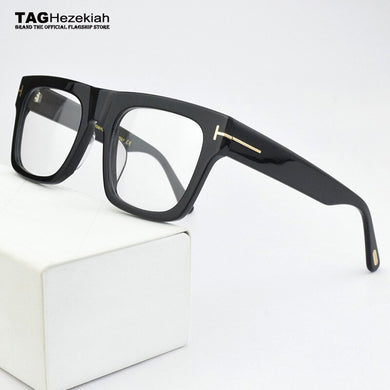 2023 Retro optical glasses frame men brand vintage eyeglasses Square myopia computer eyeglasses frames for men TF5634-B
