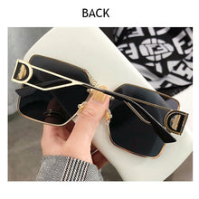 Carica l&#39;immagine nel visualizzatore di Gallery, 2023 Rimless Square Sunglasses Big Box Sunglasses Women Moda Mujer Lunette De Soleil Femme Brown Glasses Zonnebril Dames