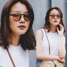 Load image into Gallery viewer, 2023 Rund Sunglasses Men Women Vintage Rivet Sun Glasses Brand Designer Retro Women's Sun Glasses Female Driver Goggles