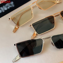 Load image into Gallery viewer, 2023 Samll Rectangle Sunglasses Women Men Trendy Square Metal Frame Sun Glasses Shades Female Eyewear UV400