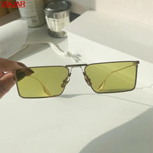 Load image into Gallery viewer, 2023 Samll Rectangle Sunglasses Women Men Trendy Square Metal Frame Sun Glasses Shades Female Eyewear UV400