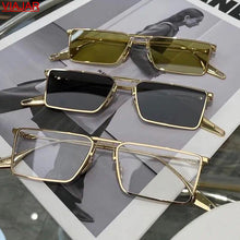 Load image into Gallery viewer, 2023 Samll Rectangle Sunglasses Women Men Trendy Square Metal Frame Sun Glasses Shades Female Eyewear UV400