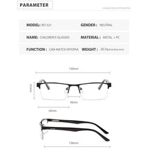 Load image into Gallery viewer, 2023 Semi-Rimles Anti Blue Light Glasses Kids Opticl Frame Hyperopia Myopia Glasses Men Women Blocking Reading Gaming Eyeglasses