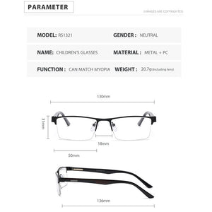 2023 Semi-Rimles Anti Blue Light Glasses Kids Opticl Frame Hyperopia Myopia Glasses Men Women Blocking Reading Gaming Eyeglasses