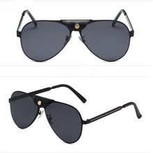 Load image into Gallery viewer, 2023 Small-face frame -- big-box frog Beach star metal gold glasses Designer similar sunglasses UV400