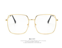 Load image into Gallery viewer, 2023 Square Eyeglasses Frame Women Vintage Oversized Optical Frames Metal Men's Glasses Frame Clear lens Fake Glasses Eyeware