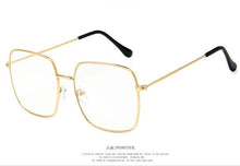 Load image into Gallery viewer, 2023 Square Eyeglasses Frame Women Vintage Oversized Optical Frames Metal Men's Glasses Frame Clear lens Fake Glasses Eyeware