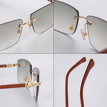 Load image into Gallery viewer, 2023 Square Rimless Sunglasses Men Vintage  Brand Designer Sun Glasses Women Rectangle Diamond Eyeglasses UV400
