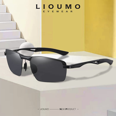 2023 Square Men's Sunglasses Aluminum Magnesium Frame Women Polarized Driving Goggle Outdoor Fishing Glasses gafas de sol hombre