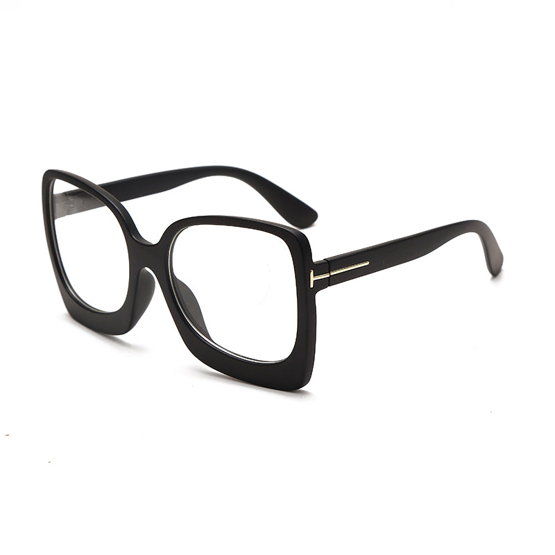 2023 Square Oversized Glasses Frame Women Men Optical Frame Eyeglasses Punk Retro Leopard Transparent Prescription eyeglasses