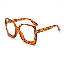 Load image into Gallery viewer, 2023 Square Oversized Glasses Frame Women Men Optical Frame Eyeglasses Punk Retro Leopard Transparent Prescription eyeglasses