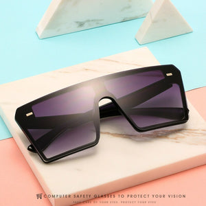 2023 Square Oversized Sunglasses Women Flat Top Gafas Shades For Women Sun glasses okulary  Sunglasses UV400