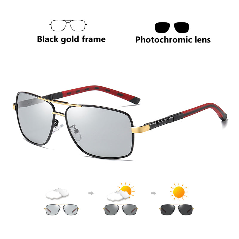 2023 Square Photochromic Sunglasses For Men Polarized Women Glasses Classic Unisex Driving Goggle Anti-Glare gafas de sol hombre