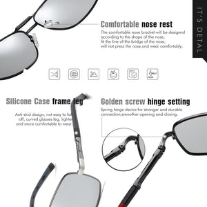 2023 Square Photochromic Sunglasses For Men Polarized Women Glasses Classic Unisex Driving Goggle Anti-Glare gafas de sol hombre