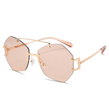 Carica l&#39;immagine nel visualizzatore di Gallery, 2023 Square Rimless Sunglasses Women  Brand Designer Summer Red Glasses Sun glasses For Men UV400 Shades Oculos