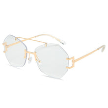 Carica l&#39;immagine nel visualizzatore di Gallery, 2023 Square Rimless Sunglasses Women  Brand Designer Summer Red Glasses Sun glasses For Men UV400 Shades Oculos
