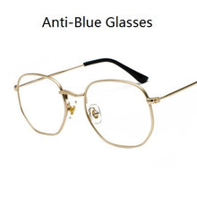 Carica l&#39;immagine nel visualizzatore di Gallery, Square Sunglases Men Hexagon Sun glasses Mannen Women Metal Frame Fishing Glasses Gold gray Eyewear lentes de sol hombre