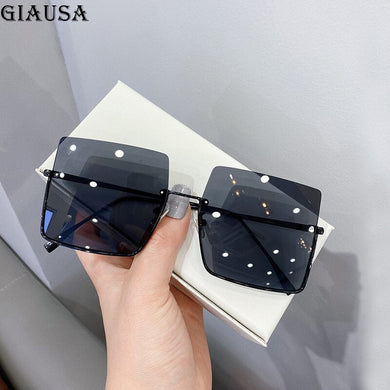 2023 Square Sunglasses Women Glasses Rimless Moda Mujer Zonnebril Dames Lunette De Soleil Femme Vasos Decorativos Gafas
