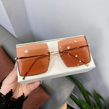 Load image into Gallery viewer, 2023 Square Sunglasses Women Glasses Rimless Moda Mujer Zonnebril Dames Lunette De Soleil Femme Vasos Decorativos Gafas