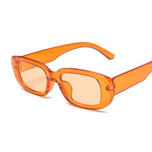 Carica l&#39;immagine nel visualizzatore di Gallery, 2022 Occhiali da sole quadrati Donna Luxury Brand Viaggi Piccolo rettangolo Occhiali da sole Moda femminile Retro Lunette De Soleil Femme 