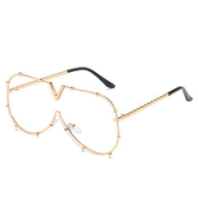 Carica l&#39;immagine nel visualizzatore di Gallery, 2023 Square Sunglasses Women Men Oversized Frame One-Piece Sunglasses Gradient  Brand Designer Eyeglasses