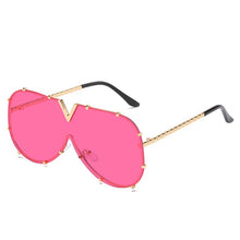 Carica l&#39;immagine nel visualizzatore di Gallery, 2023 Square Sunglasses Women Men Oversized Frame One-Piece Sunglasses Gradient  Brand Designer Eyeglasses