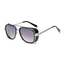 Load image into Gallery viewer, 2023 Steampunk Ton Stark Iron Man 3 Sunglasses Men Brand Women Mirror Designer Sun Glasses Vintage Lens Red UV400 Sunglasses