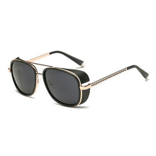 Load image into Gallery viewer, 2023 Steampunk Ton Stark Iron Man 3 Sunglasses Men Brand Women Mirror Designer Sun Glasses Vintage Lens Red UV400 Sunglasses