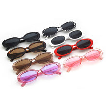 Load image into Gallery viewer, 2023 Summer Oval Sungglasses Vintage Green Red Small Eyewear Traveling UV400 Glasses Style Sun Eyewear J8A6