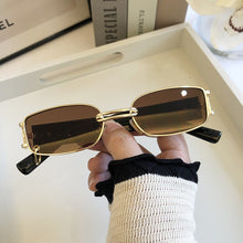 Load image into Gallery viewer, 2023 Sunglasses Star Same Brand Designer Style Wearing Earrings Small Box Sunglasses Street Trend Cool Travel Eyewear