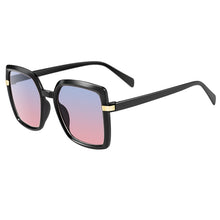 Load image into Gallery viewer, 2022 Sunglasses Women Gradient Fashion Brand Designer  retro square frame Women Sunglasses UV400 Black Shades oversized oculos