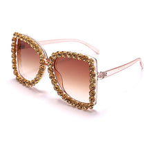 Load image into Gallery viewer, 2023 Sunglasses Women Oversized Diamond Designer Sun Glasses Ladies  Glasses Shades for Women  Bulk Oculos