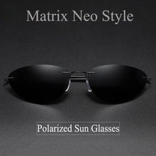 Load image into Gallery viewer, 2023 The Matrix Neo Cool Style Polarized Sunglasses Titanium Rimless Ultralight Men Driving Brand Design Sun Glasses