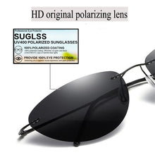 Load image into Gallery viewer, 2023 The Matrix Neo Cool Style Polarized Sunglasses Titanium Rimless Ultralight Men Driving Brand Design Sun Glasses