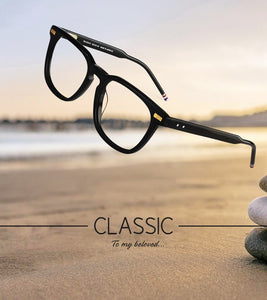 2022 Thom Brand Retro Square Acetate Optical Glasses Frame Men Women Spectacle Oculos De Grau Rectangle Eyeglasses Frame TB402