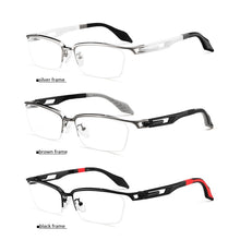 Load image into Gallery viewer, 2023 Titanium Glasses Frame Men Square Eyewear Male Half Optical Myopia Prescription Eyeglasses Frames