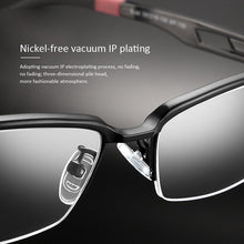 Load image into Gallery viewer, 2023 Titanium Glasses Frame Men Square Eyewear Male Half Optical Myopia Prescription Eyeglasses Frames