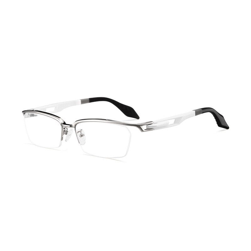 2023 Titanium Glasses Frame Men Square Eyewear Male Half Optical Myopia Prescription Eyeglasses Frames