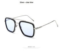 Load image into Gallery viewer, 2023 Tony Stark Sunglasses Iron Men Rectangle Vintage transparent trendy sun glasses metal frame sunglasses sunshade