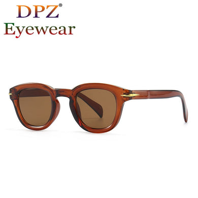 2023 Top David Beckham Style Men Round Frame Pilot Sunglasses Women Vintage Brand Design Tom Sun Glasses Oculos De Sol