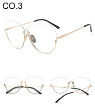 Carica l&#39;immagine nel visualizzatore di Gallery, 2022 Tendenza Occhiali Chiari Donne Lenti Trasparenti Montature da vista Superstar Unico Trasparente Oculos Semi Senza Montatura Per Occhiali Occhiali Finti 