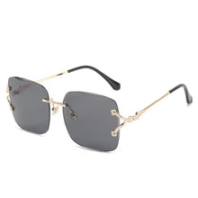 Carica l'immagine nel visualizzatore di Gallery, 2023 Trend Sun Glasses Men Rinless Sunglasses Vintage Square Sun Glasses For Driving Shades Gafas De Sol