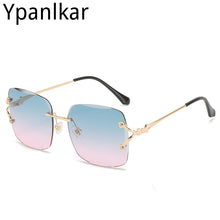 Carica l'immagine nel visualizzatore di Gallery, 2023 Trend Sun Glasses Men Rinless Sunglasses Vintage Square Sun Glasses For Driving Shades Gafas De Sol