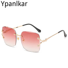 Carica l'immagine nel visualizzatore di Gallery, 2023 Trend Sun Glasses Men Rinless Sunglasses Vintage Square Sun Glasses For Driving Shades Gafas De Sol