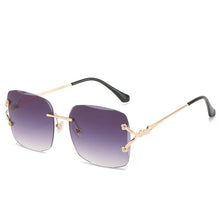 Carica l'immagine nel visualizzatore di Gallery, 2023 Trend Sun Glasses Men Rinless Sunglasses Vintage Square Sun Glasses For Driving Shades Gafas De Sol