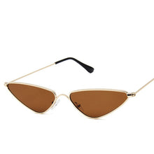 Load image into Gallery viewer, 2023 Trend Small Frame Sunglasses Triangle Metal Frame Glasses Popular Multicolor Famous Brand High-end Design UV400