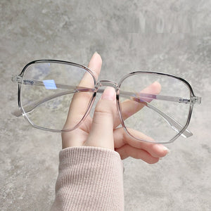 2022 Trends Anti Blue Light Oversized Glasses Computer Women Blue Blocking Gaming  Men Transparen Eyeglasses Spectacles Frame