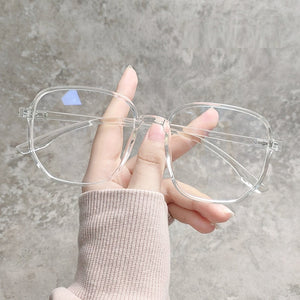2022 Trends Anti Blue Light Oversized Glasses Computer Women Blue Blocking Gaming  Men Transparen Eyeglasses Spectacles Frame