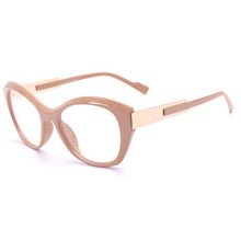 Load image into Gallery viewer, 2023 Trendy Nude Pink Cat Eye Glasses All-Match Optical Spectacles Big Size Plain Eyeglasses Women Eyewear Lunettes